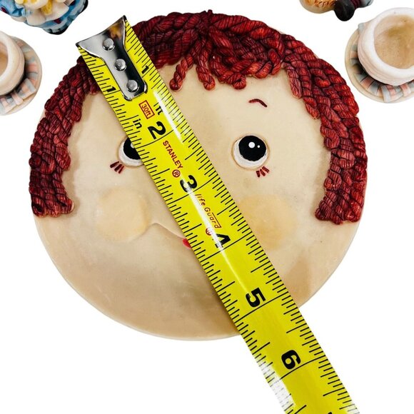 Raggedy Ann & Andy 1994 Popular Imports Miniature Resin Vtg Tea Set USA - Picture 16 of 16